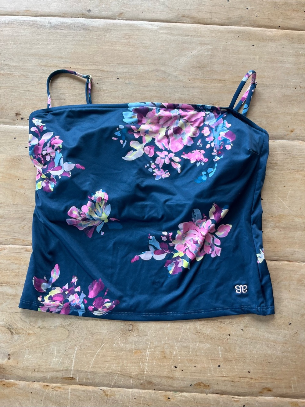 Honeydew Navy Floral Tankini Set with Skirt (built in bottoms) - Picture 2 of 5